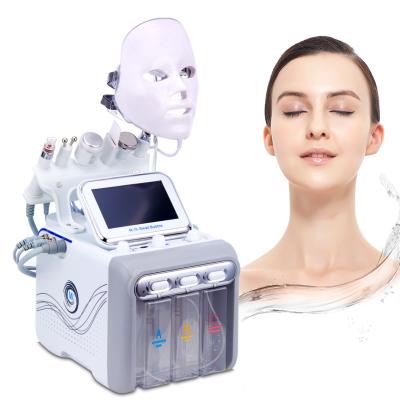 China For Commercial 2022 Portable 7 In 1 Facial Skin Care Beauty Oxygen Machine / Microdermabrasion Machine With Led Mask for sale