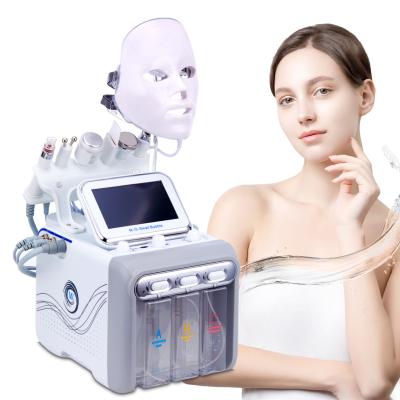 China For commercial portable 7 in 1 oxygen aquapeel machine for skin care spa maquinas with led mask for sale