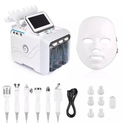 China For commercial hydra h202 small bubble 7 in 1 aqua hydraulic skin beauty microdermabrasion facial machine with led mask for sale