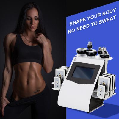 China ZOIMA Eco-friendly 2022 6 in 1 Lipo Laser RF Cavitation Vacuum Body Cavitation System Shaping Slimming Beauty Machine for sale