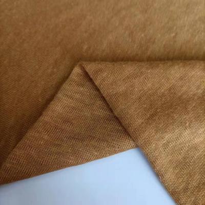 China Viable Hot Sales 100% Single Jersey Plain Linen Fabric For Garment for sale