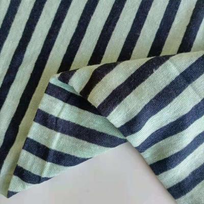 China High Quality Sustainable Air Jersey Fabric 100% Stripe Jersey Canvas Fabric For Shirt for sale