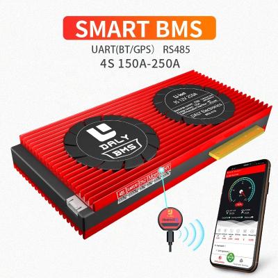 China Toys Lifepo4 4S 12V 150A 200A 250A UART BT UART 485 BMS for sale