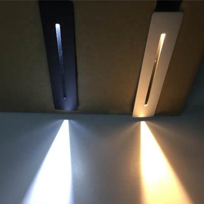 China Modern Outdoor Garden Square Recessed Foot 1W Led Stair Step Wall Light IP65 for sale