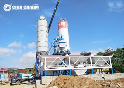 China Fully Automatic Hzs50 Concrete Batching Plant , Skip Hopper Belt Type Concrete Batching Plant for sale