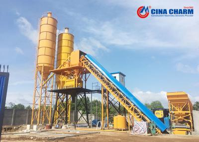 China 90M3 / H Construction Automatic Concrete Batching Plant Ready Mix Belt Type For Wet Concrete for sale