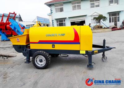 China S Valve 10Mpa 20m3 / H Trailer Mounted Concrete Pump With Electric Motor for sale