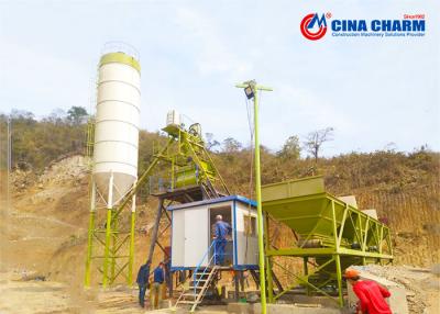 China Planta concreta del lote del carro del montagargas de cangilones U, planta de procesamiento por lotes por lotes de Schwing Stetter de la productividad 35m3 en venta