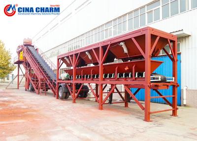 China YHZS75 mojaron tasa de producción preparada de procesamiento por lotes por lotes concreta móvil de la planta alta en venta