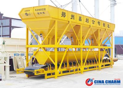 China Belt Conveyor Type Concrete Batching Machine With Storage Hopper Adjustable for sale