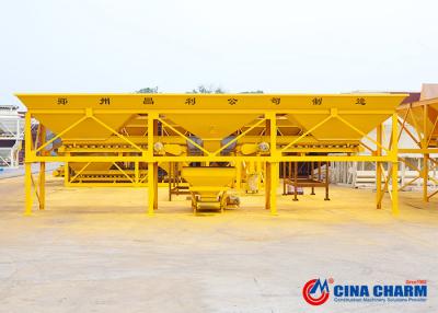 China Four Aggregate Bins Concrete Batching Machine Feeding Belt High Performance for sale