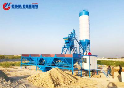 China Lifting Hopper In Cement Plant , HZS Series Wet Mix Concrete Batch Plant for sale