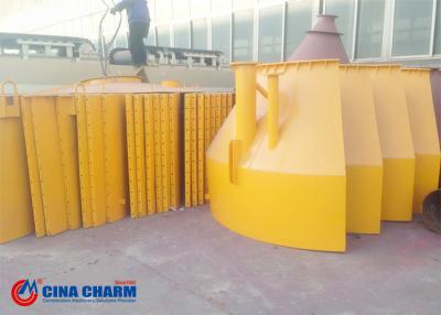 China 100t Silo Roof Batching Plant Silo , 720 Sets Steel Cement Silo Custom Color for sale