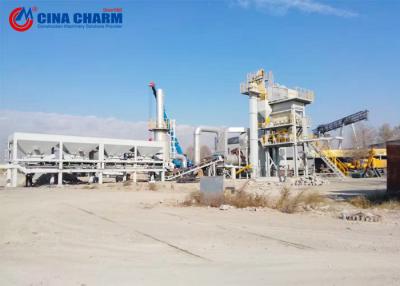 China Cold Mobile Asphalt Batch Plant , 60t / H DHB60 Asphalt Manufacturing Plant for sale