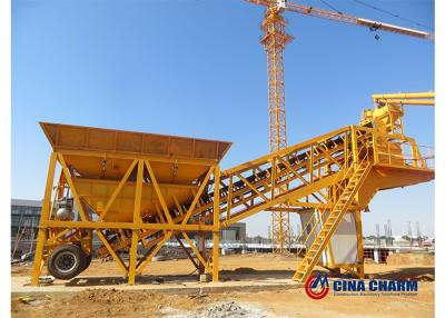 China YHZS35 22T Mobile Concrete Batching Plant For Construction Work 30kw for sale