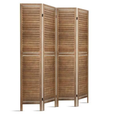 China Foldable Paper Rope Style Brown 6 Panels Pop Up Cheap Folding Screen Room Dividers for sale