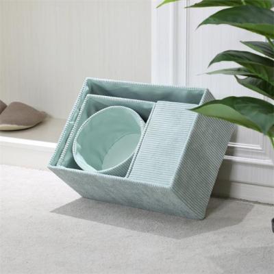 China Country Storage Velvet Fabric Hamper Canvas Basket Home Organization Cheap Home Laundry Basket for sale