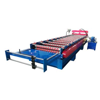 China PLC Control 3-5.5kw Hydraulic Drive corrugated roll former for sale for sale