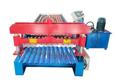 China Automatic Roof Tile Corrugated Sheet Roll Forming Machine Customized Mold zu verkaufen