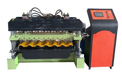 中国 PPGI / GI Roof Panel Roll Forming Machine A / C Motor 販売のため