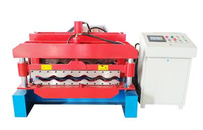 中国 1200MM Galvanized Glazed Tile Forming Machine Roofing Panel Roll Forming Machine CE 販売のため