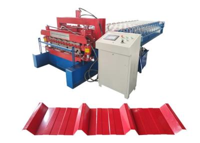 Cina Doppio strato 13 file Roof Roll Forming Machine con potenza di 5,5 kW in vendita