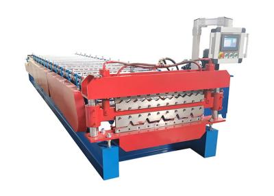 China 5.5kw 13reihen Zwei Decks Leichtstahl Keel Roll Forming Machine für 0,45-0,8 mm PPGI zu verkaufen