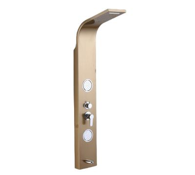 China Without Slide Bar 2022 Modern Design 304 Stainless Steel Bathroom Shower Panel Faucet Shower Column for sale