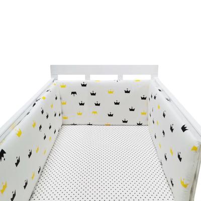 China Folded Baby Crib Cushions Crib Sleep Crib Protector Hutch Folded Bumper Pads for sale