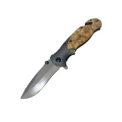 China Screw Release Sharp X50 Stainless Steel Pocket Knife Gift Folding Knife With Wood Handle for sale