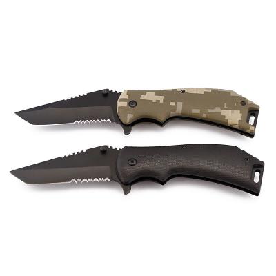 China Screw Release Stainless Steel Pocket Knife EDC Tactical Knife With ABS Handle for sale