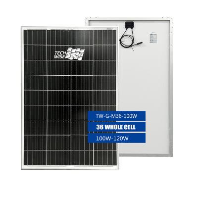 China Monocrystalline Solar Panel High Efficiency 36 Module Household For 100W 157mmx103mm for sale