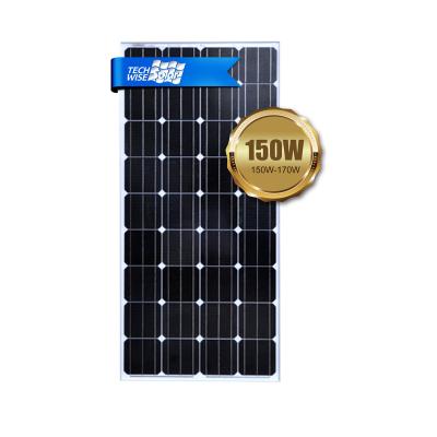 China 150 Watt China Wholesale Monocrystalline Solar Power Products 156.75mm Solar Panels for sale