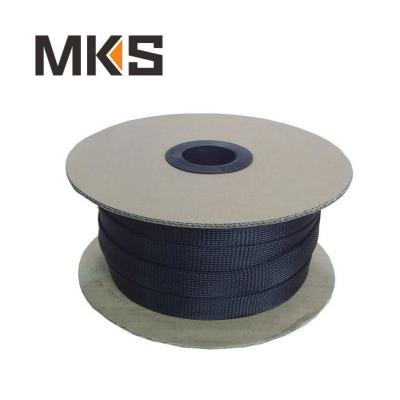 China Electrical Insulation Protection Wire Braided Sleeving , Pet Cable Expandable Braided Mesh Tube for sale