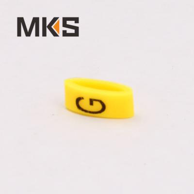 China Distinguish CEJ Yellow Flat Cable Marker From Different Cables With Florida Numbers for sale