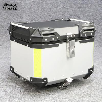 China Motorcycle Luggage System Factory Best Quality 45liters Aluminum Motorcycle Trunk Case Storage Tail Box Top Accessories for sale