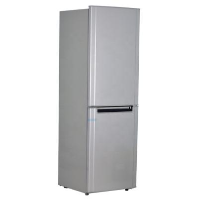 China COMPRESSOR 198L 12v 24v DC Compressor Double Door Solar Fridge Refrigerator for sale