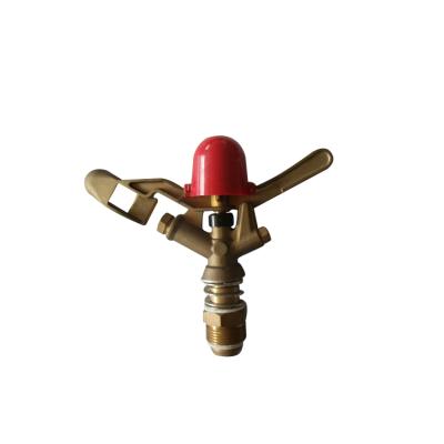 China Brass Small Volume Garden Irrigation Spray Watering Oscillating Sprinkler for sale