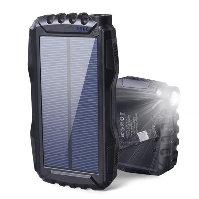 China Quick Use LED Light Hot Sales Emergency Backup Support High Capacity Solar Power Bank Outdoor for sale