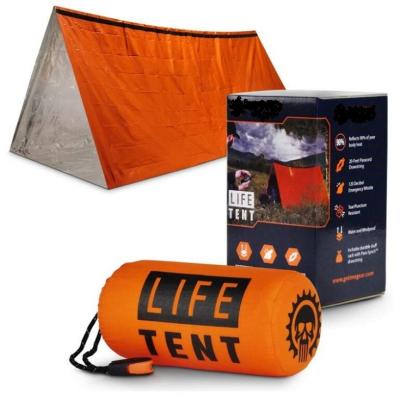 China With Whistle Portable Waterproof Emergency Survival Lightweight Tent With Thermal Whistle Tent For Hiking Camping for sale