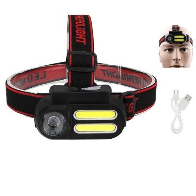 China Emergency Light Weight Outdoor Camping Mini Headlamp Mini LED Rechargeable Headlamp For Running for sale