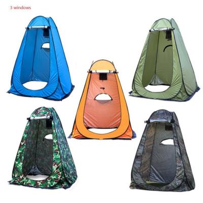 China Straight Tethering Type Pop Up Toilet Outdoor Room Portable Camp Shelter Pod Changing Room Privacy Tent Sun Pop Up Bathing Tent Shower Tent for sale