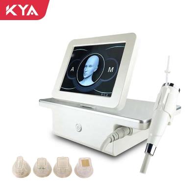 China Gold RF Microneedle Machine Wrinkle Fractional Stretch Mark Removal Instrument Skin Tightening Face Lift Whitening Beauty Device for sale