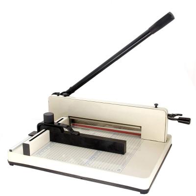 China SG-858A3 Manual Guillotine Small Desktop Paper Cutter 400 Sheets Heavy Duty for sale