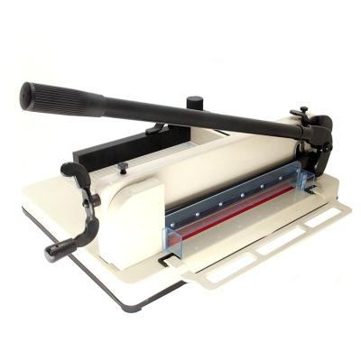 China 858A3 Guillotine Heavy Duty Manual Paper Cutter Machine 400 Sheets for sale