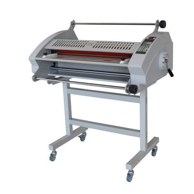 China High Quality Professional CLOTHING 650mm Dual Side Hot And Cold Rolling Laminating Machine With Slitting Blade for sale