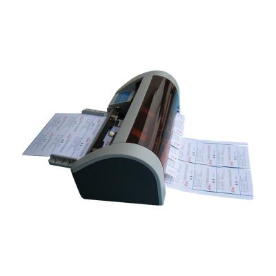 China Semi-automatic A4 card cutting machine with manual feed A4 (210*297mm) paper for sale