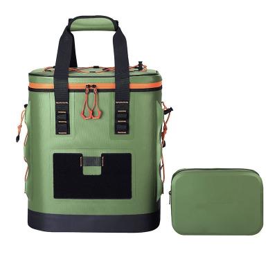 China Insulated Outdoor Refrigerated Cooler Bag Lunch Thermal Backpack Can Drink Cooler With Wine Opener for sale