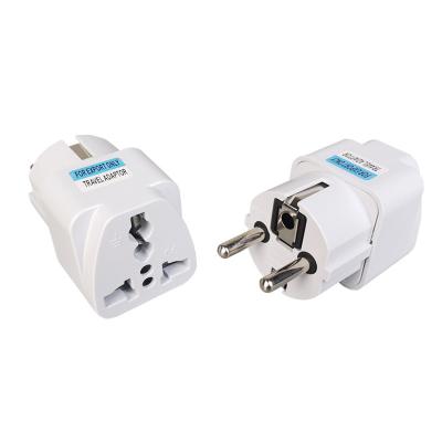 China Industrial Multifunctional 2 Pin Eu Conversion Plug To Universal French Germany Bali Russian Maldives Thailand Transform Plug Adapter for sale