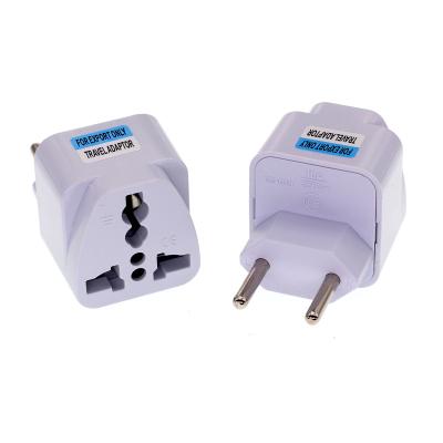 China 2pin Brazil Industrial Embedded Universal Travel Conversion Plug Socket Power Adapter for sale